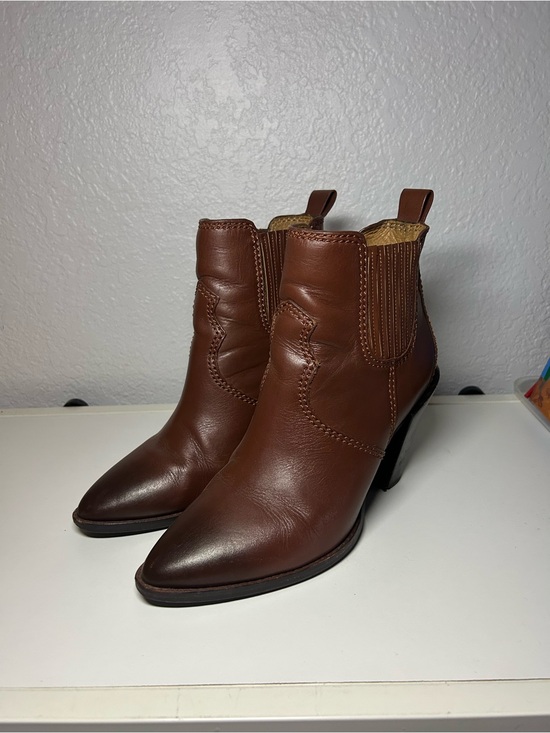 Coach Shoes - Coach Westyn Brown Leather Ankle Boots